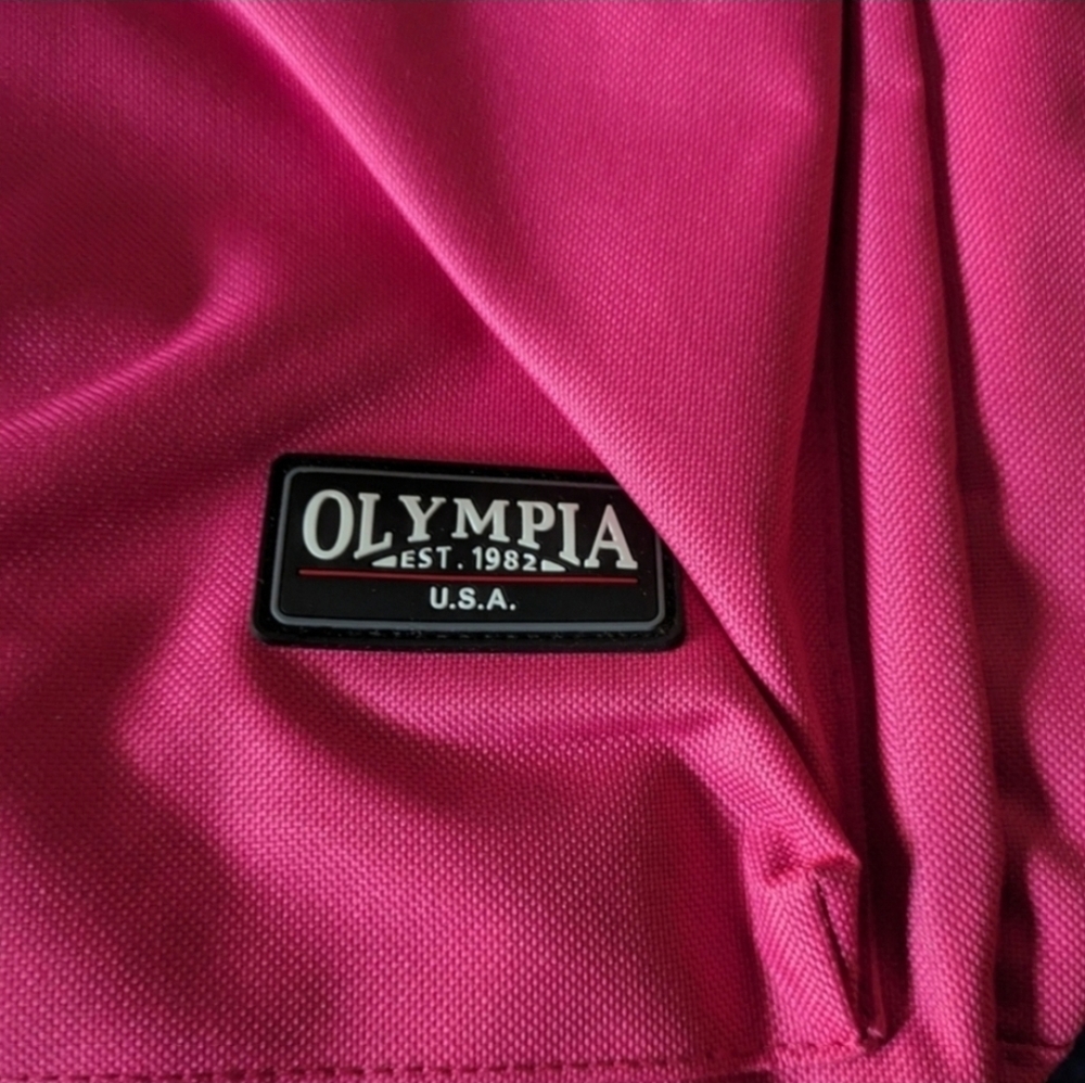 Olympia Princeton A 1010 Fuschia Pink Backpack Water Resistant 102025 - Picture 6 of 10